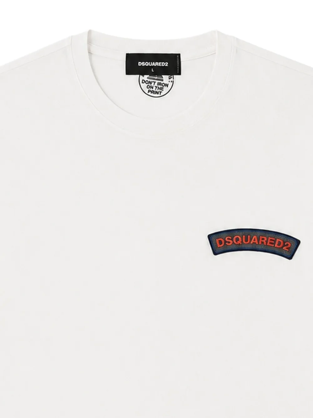 DSQUARED2 T-shirt met logopatch Wit