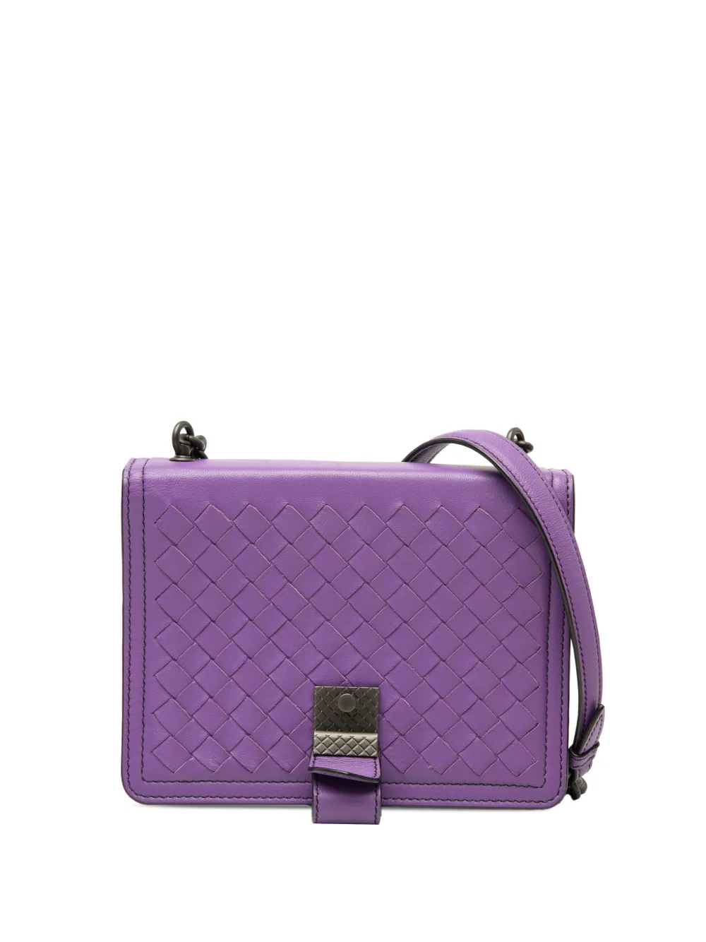 Bottega Veneta Pre-Owned 2012-2026 Small Nappa Intrecciato Runway shoulder bag - Viola