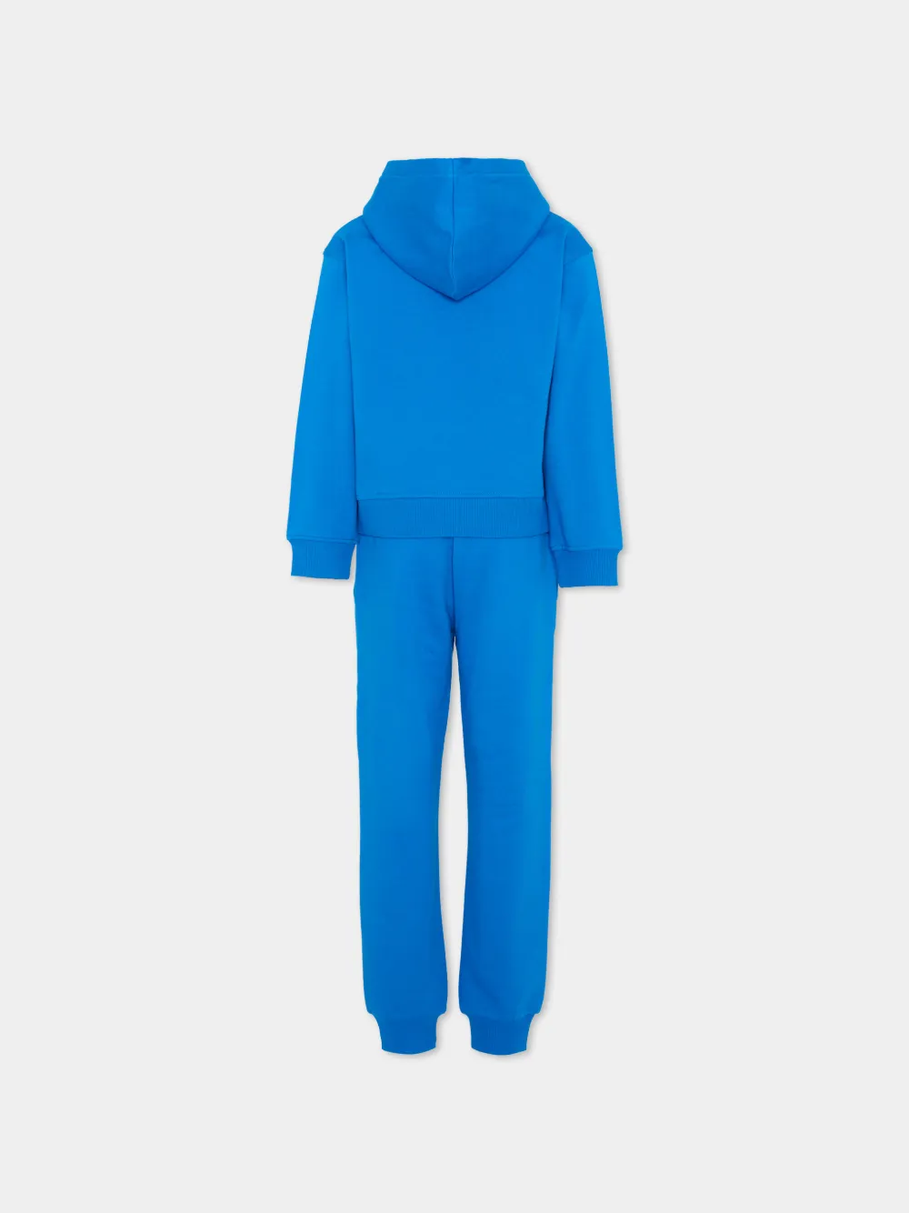 Moschino Kids Trainingspak met logoprint Blauw