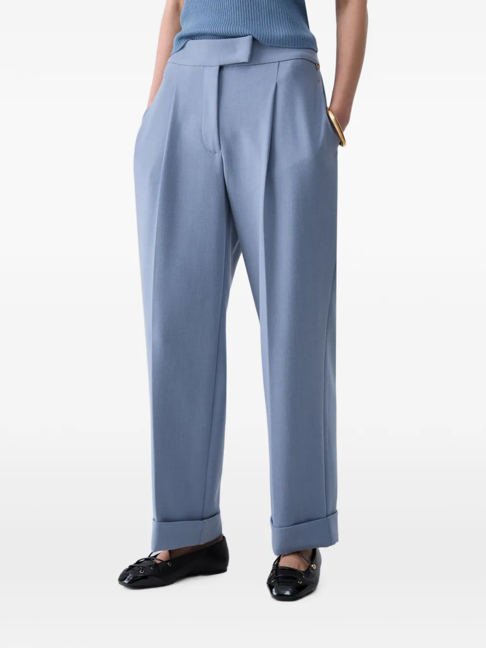 LIU JO Gemêleerde broek Blauw