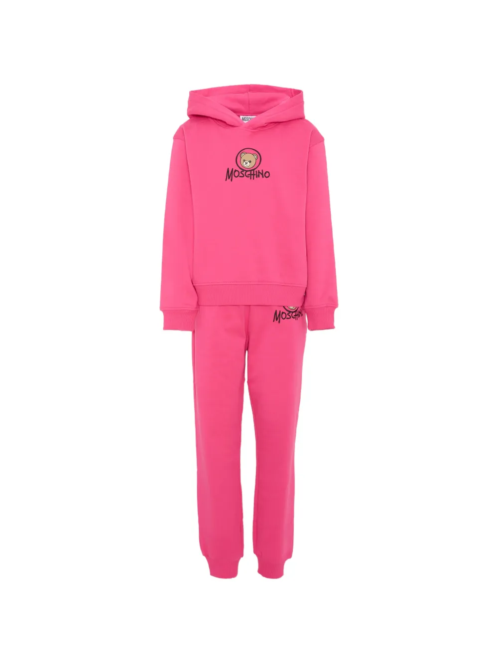 Moschino Kids Teddy Bear logo-print tracksuit - Rosa