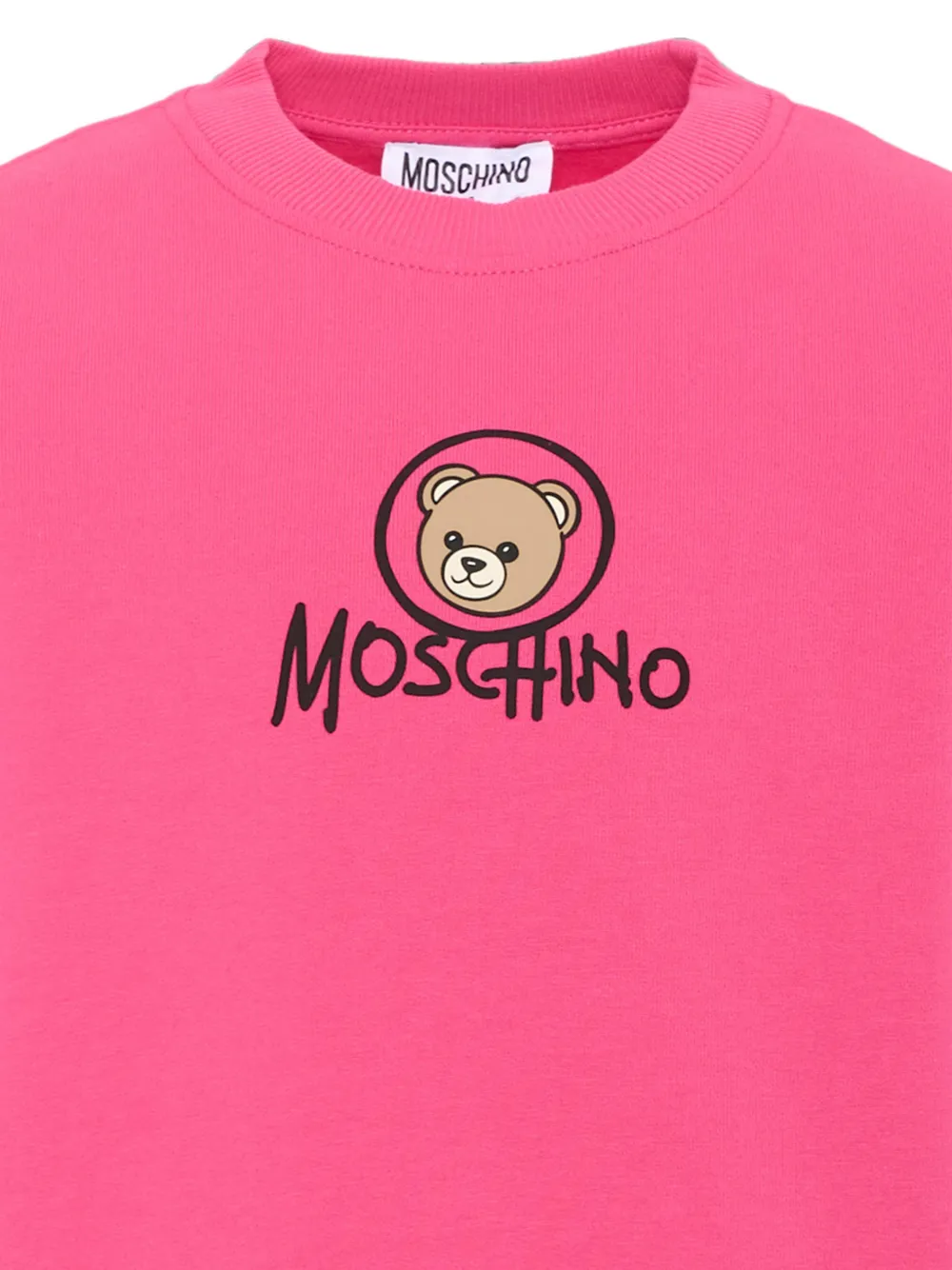 Moschino Kids Teddy Bear trui met logoprint Roze