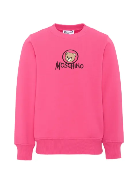 Moschino Kids Teddy Bear logo-print sweater
