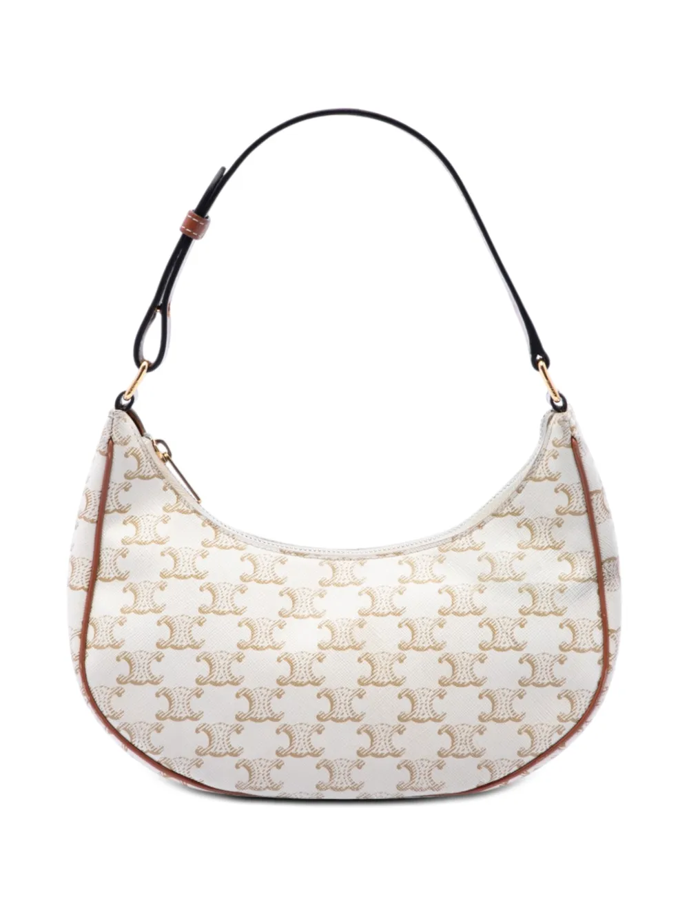 Celine Pre-Owned 2021 Triomphe Coated Canvas Ava shoulder bag - Brown
