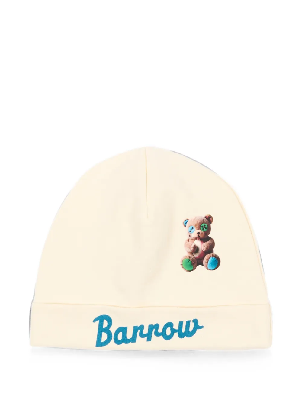 Barrow kids teddy bear-print beanie hat - Toni neutri