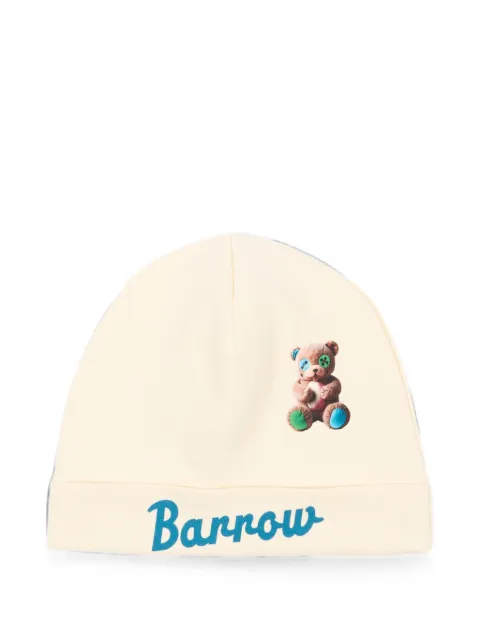 Barrow kids teddy bear-print beanie hat