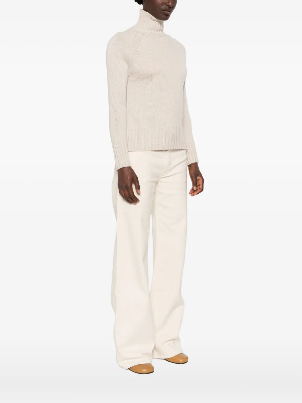 'S Max Mara ribbed-knit sweater Beige