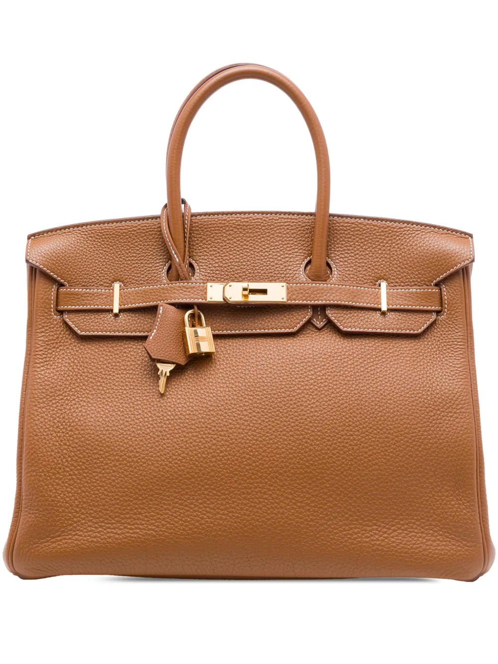Hermès Pre-Owned 2013 Togo Birkin Retourne 35 handbag - Brown