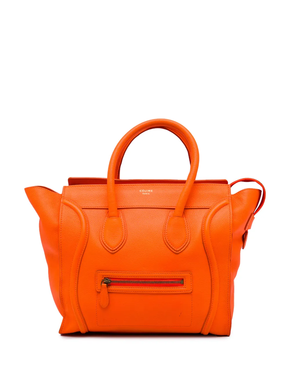 Celine Pre-Owned 2011 Mini Leather Luggage tote bag - Orange