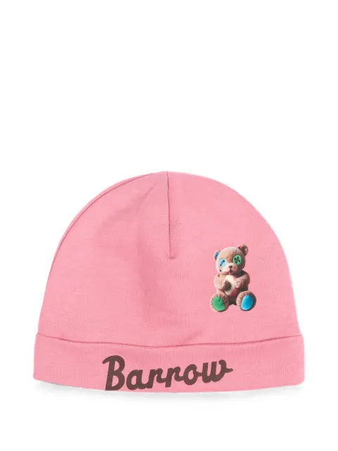 Barrow kids teddy-bear print beanie hat
