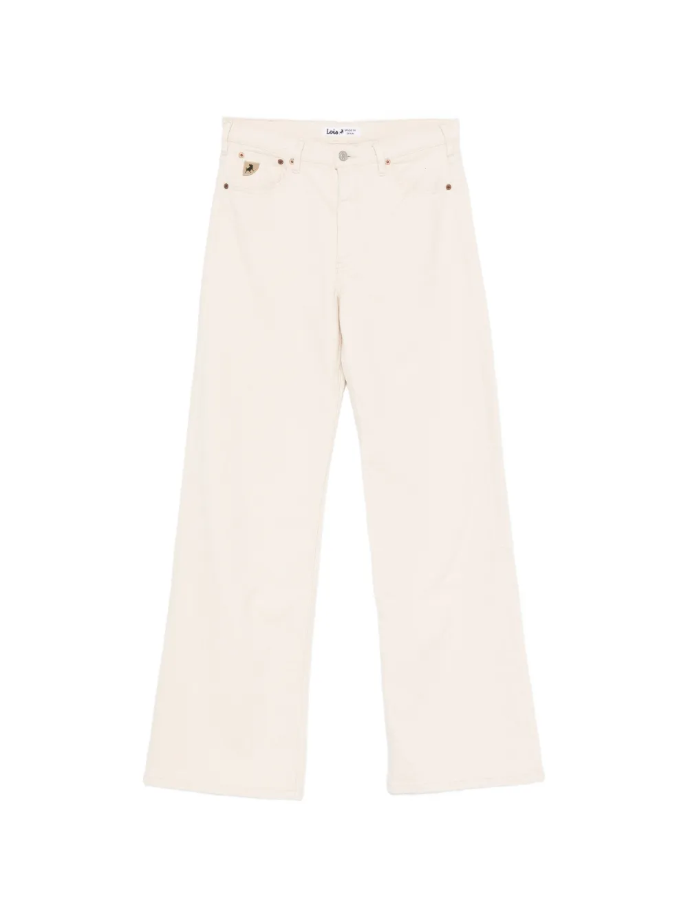 LOIS JEANS Lindsay logo-patch trousers