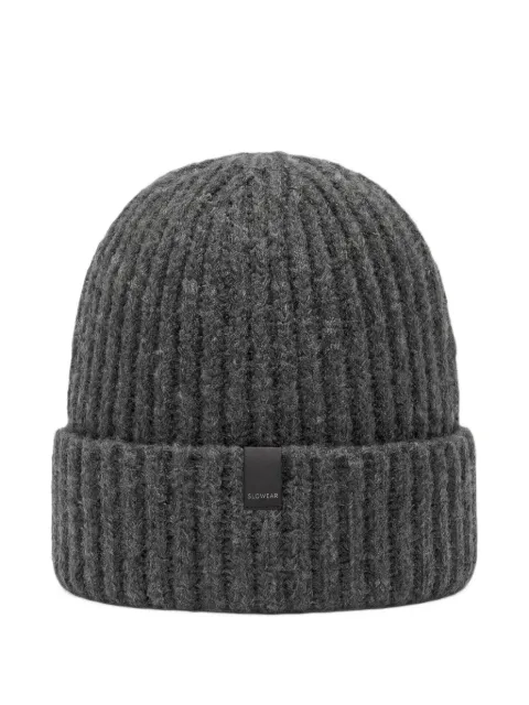 slowear ribbed-knit beanie hat
