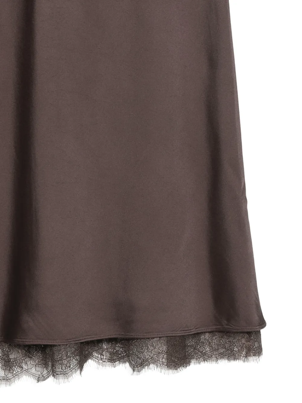 Vince lace-trim midi skirt Bruin