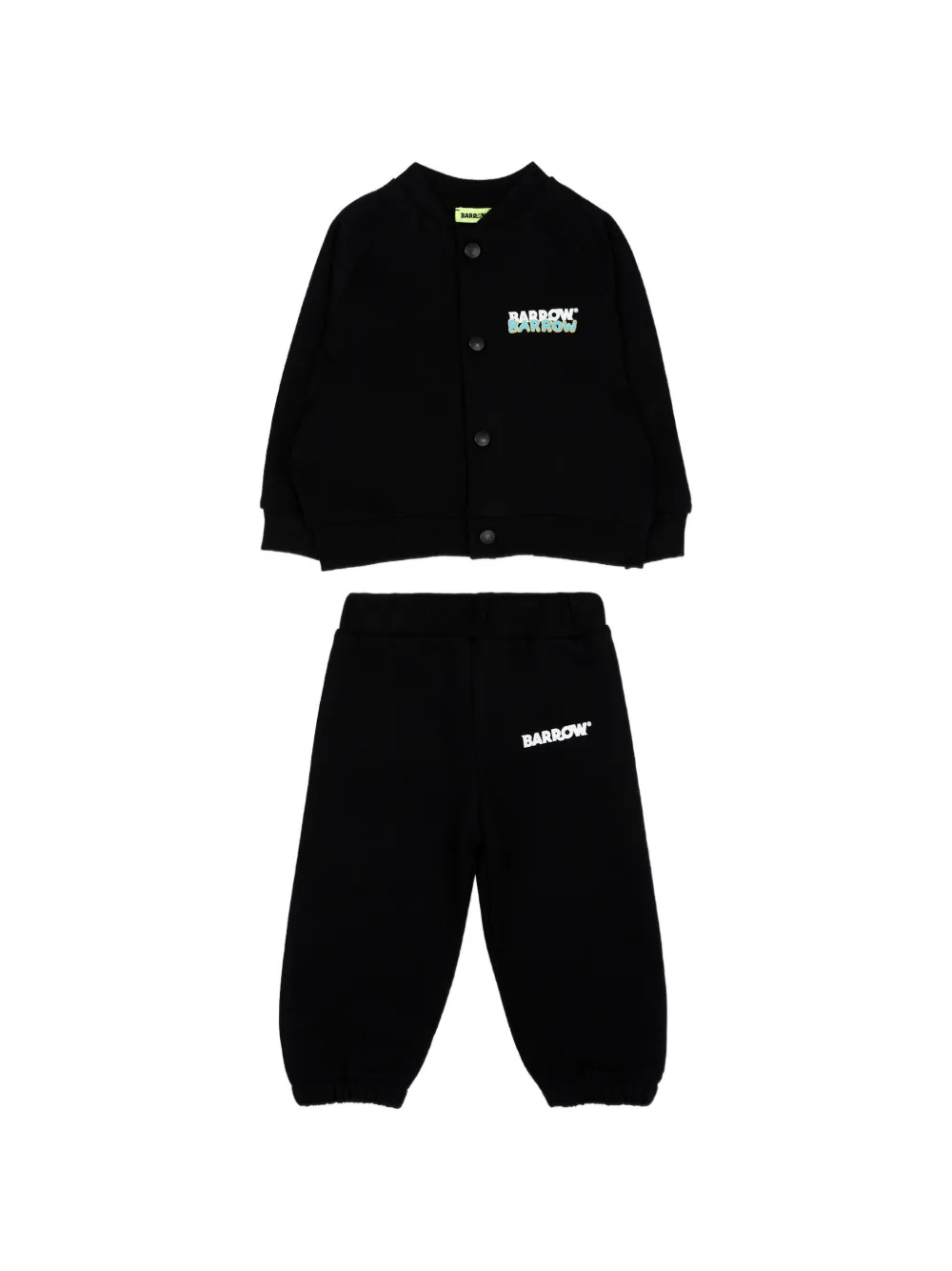 Barrow kids logo-print track pants and sweatshirt set - Nero