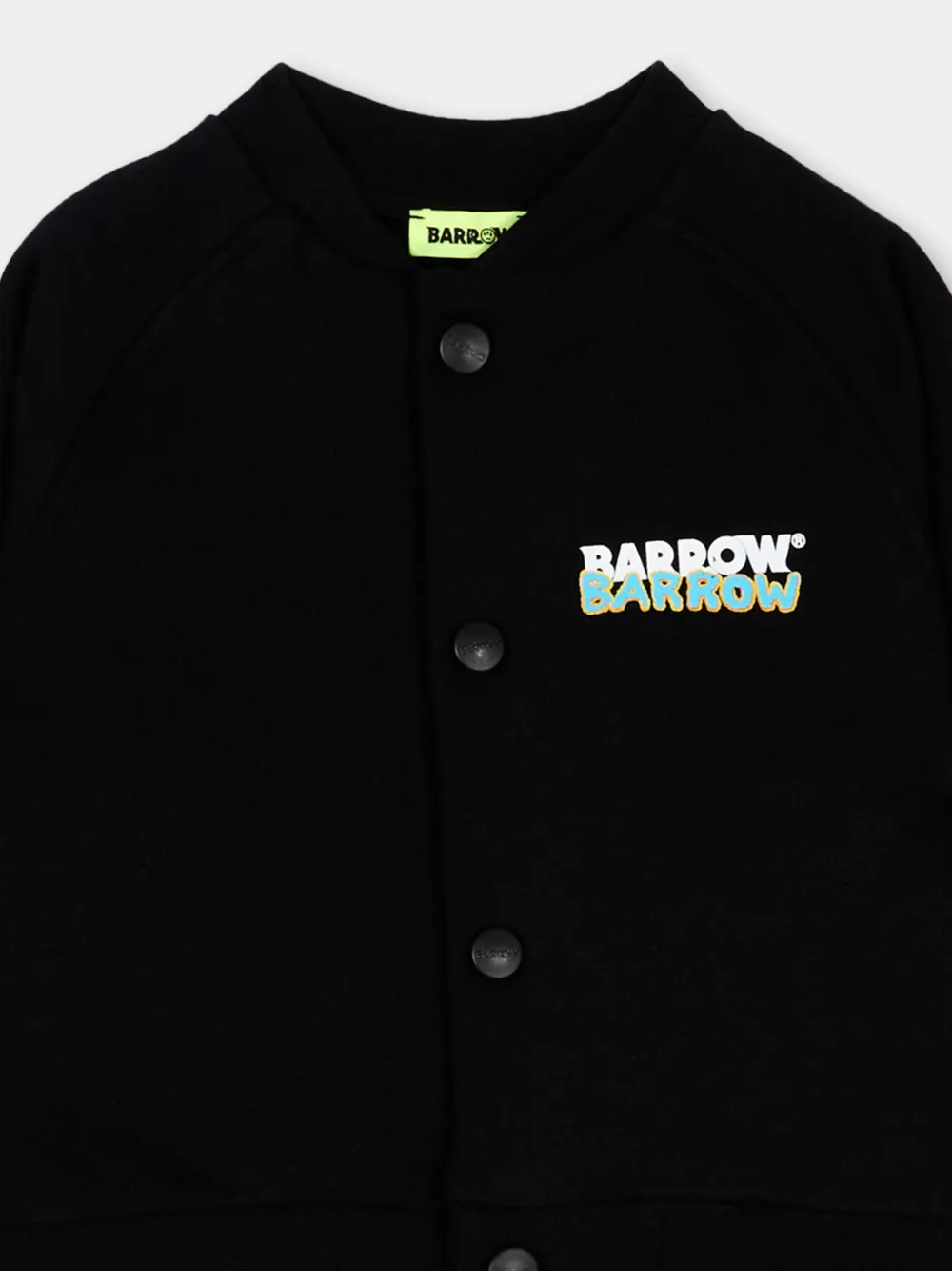 Barrow kids logo-print track pants and sweatshirt set Zwart