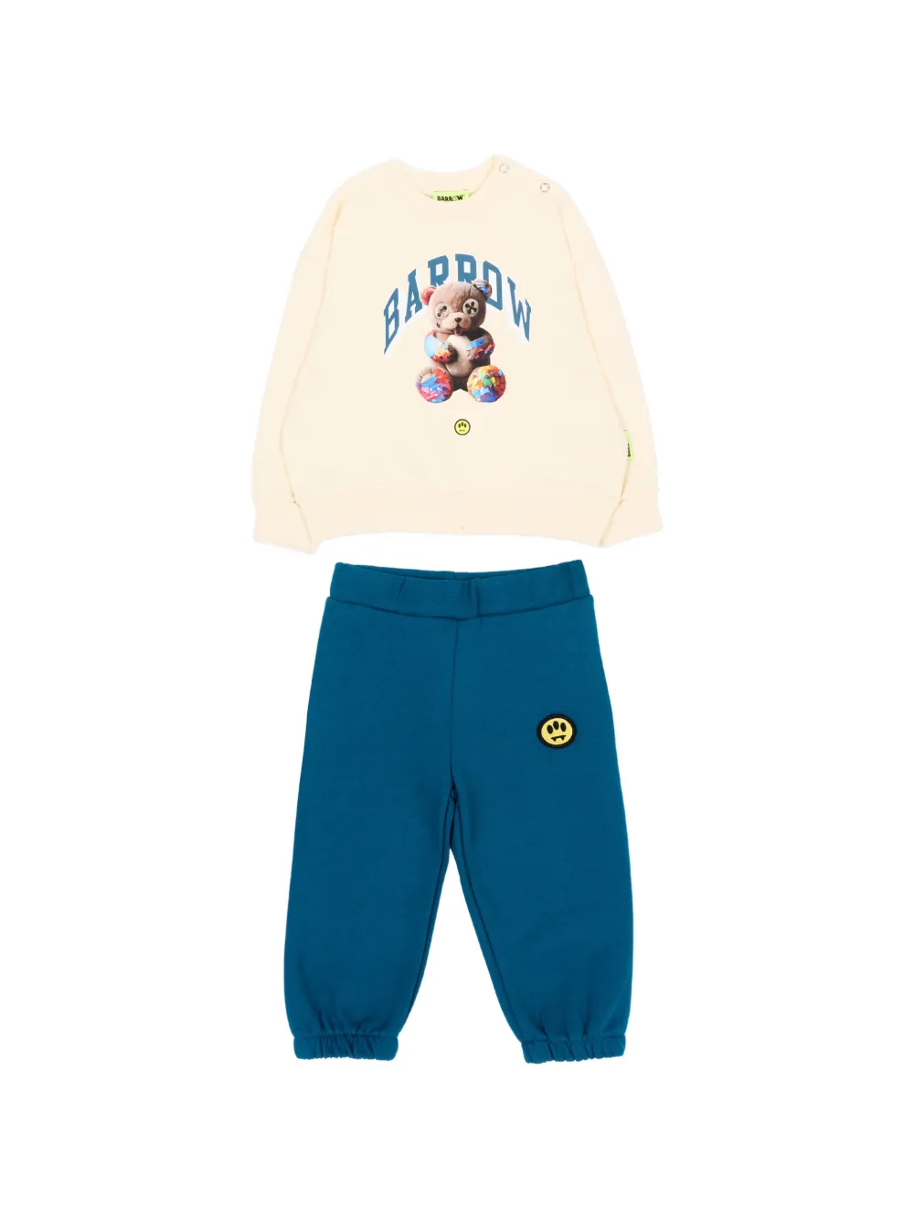 Barrow kids teddy bear-print tracksuit - Toni neutri