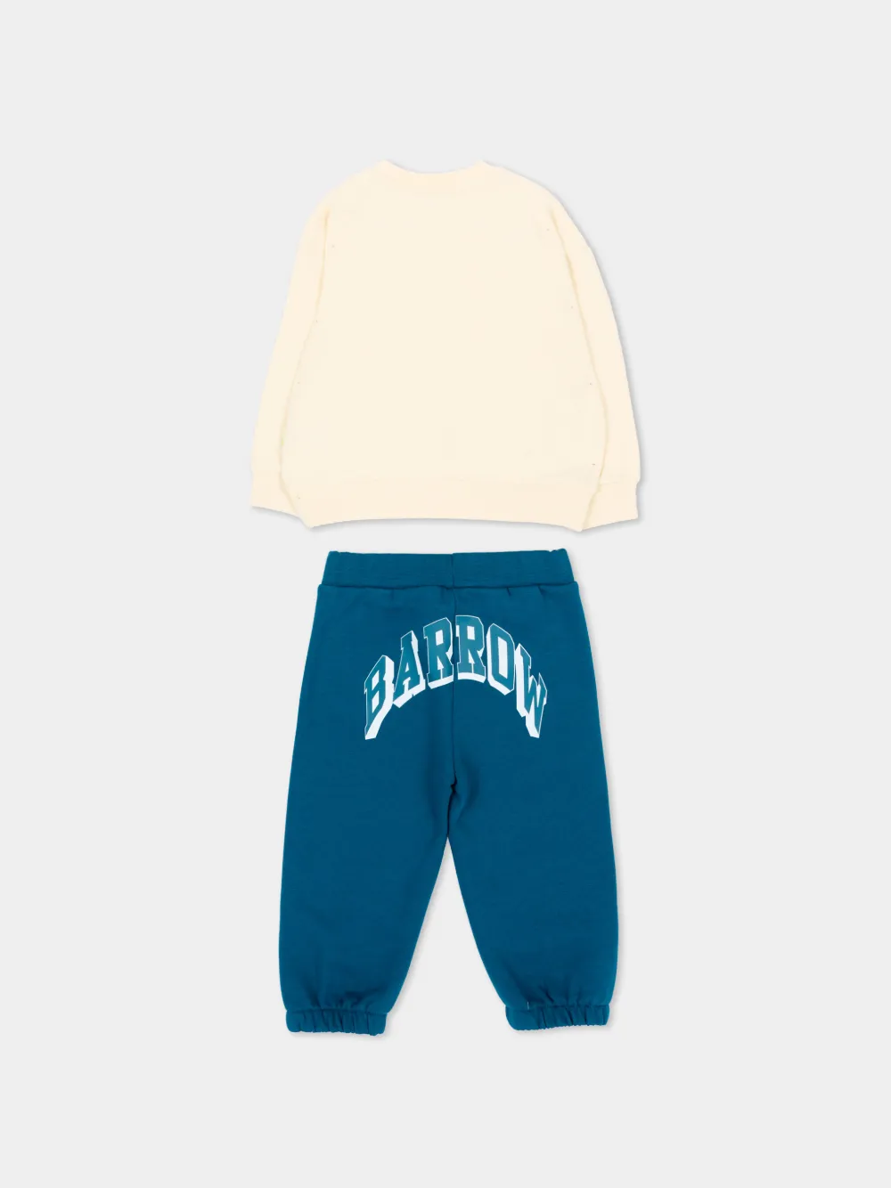 Barrow kids Trainingspak met teddybeerprint Beige