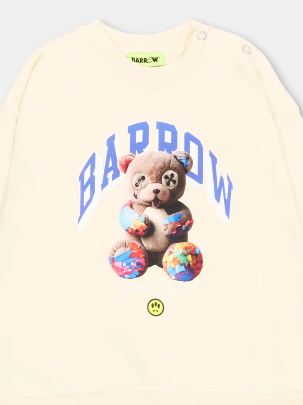 Barrow kids Trainingspak met teddybeer-print Beige