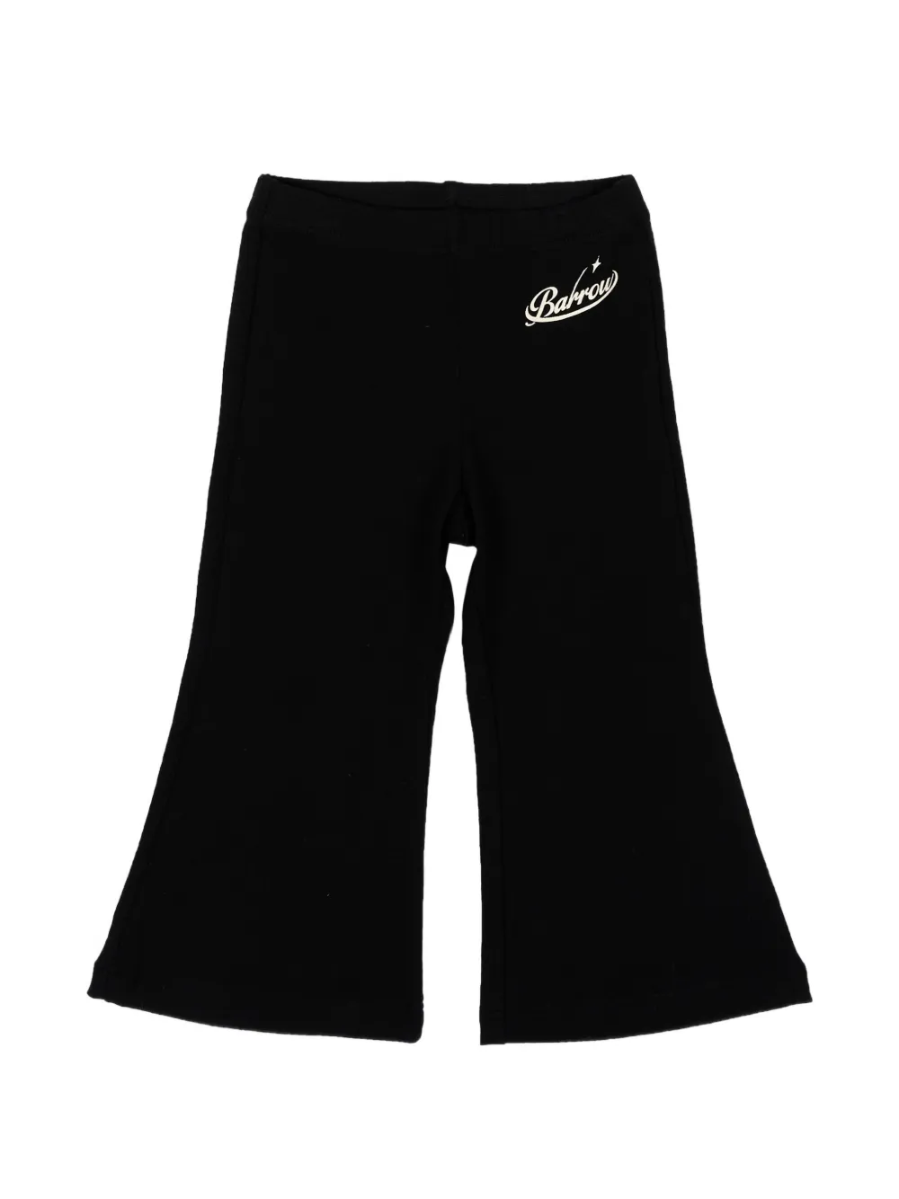 Barrow kids logo-print flared leggings - Nero