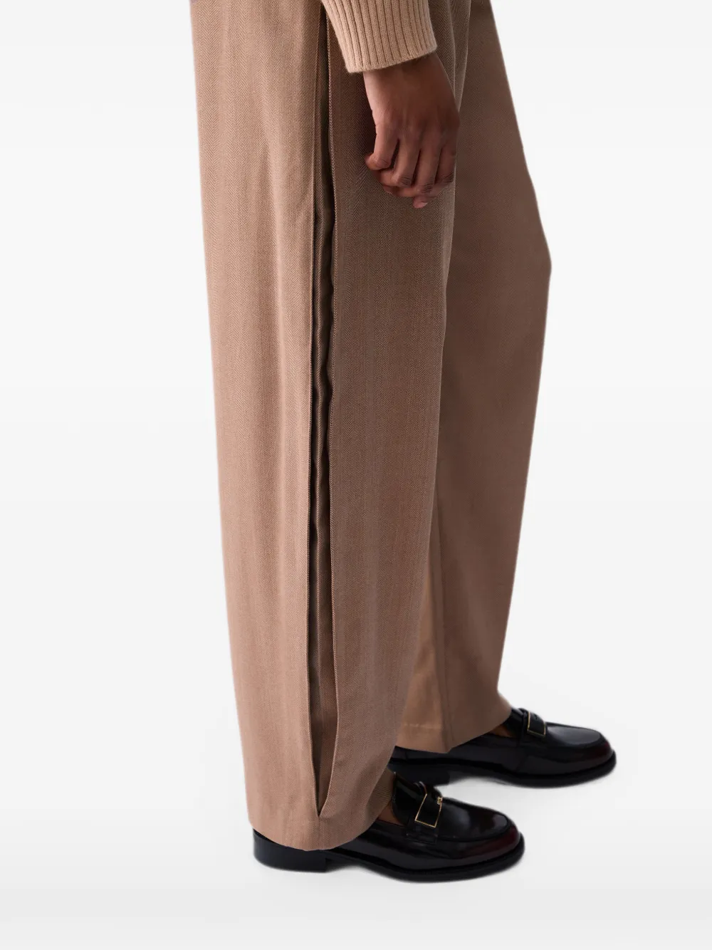 LIU JO Ballonbroek van visgraat stof Beige