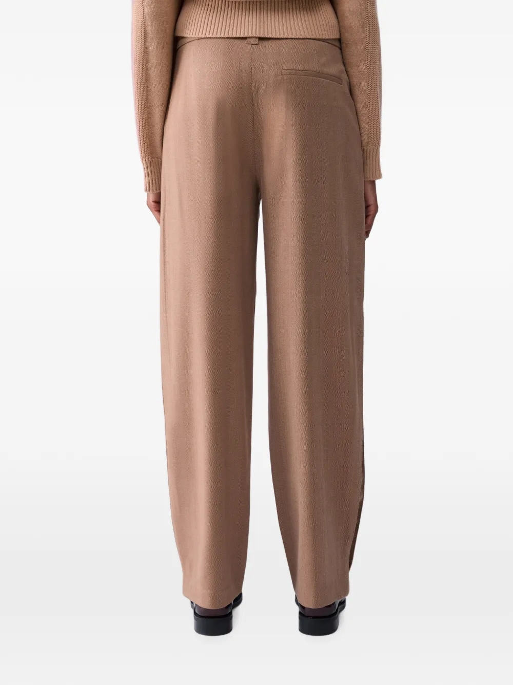 LIU JO Ballonbroek van visgraat stof Beige