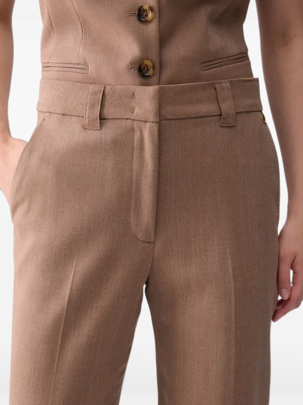 LIU JO straight trousers Beige