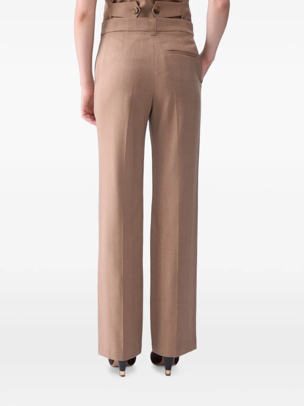 LIU JO straight trousers Beige
