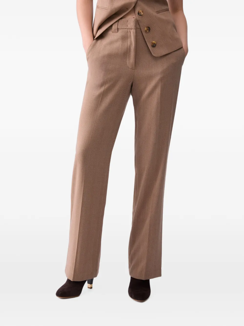 LIU JO straight trousers Beige