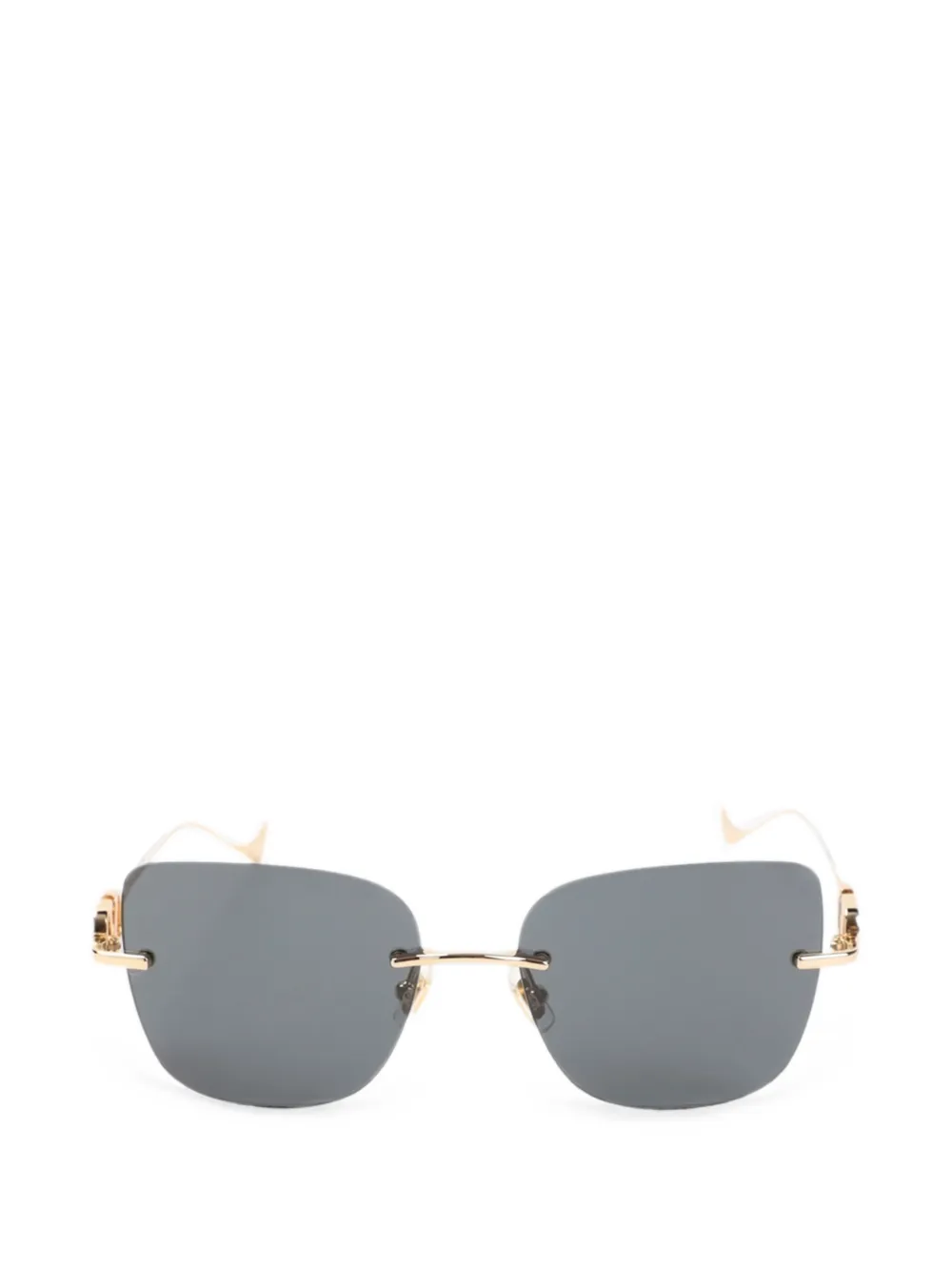 VALENTINO GARAVANI EYEWEAR VLogo rimless sunglasses - Grau