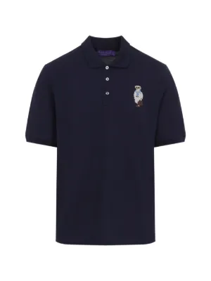 Ralph Lauren Purple Label Embroidered Polo Shirt | Blue | FARFETCH JO