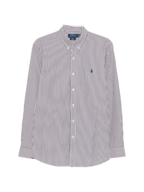 Polo Ralph Lauren striped embroidered-logo shirt