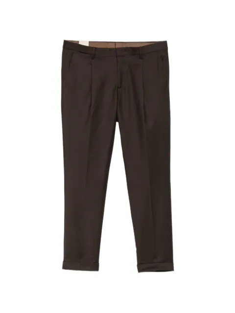 Briglia 1949 Tiberio pleated turn-up trousers