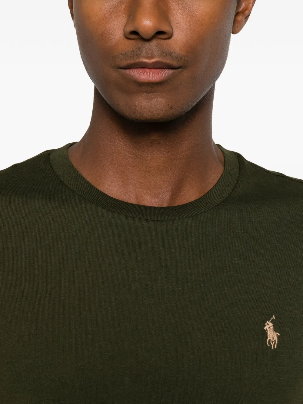 Polo Ralph Lauren embroidered-logo T-shirt Groen