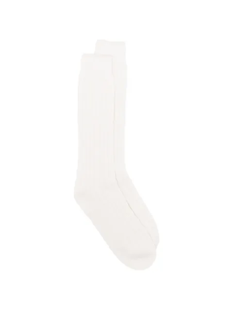 Eleventy cable-knit socks