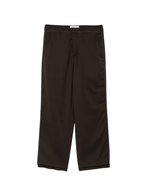 Costumein pantalones rectos con costuras en contraste