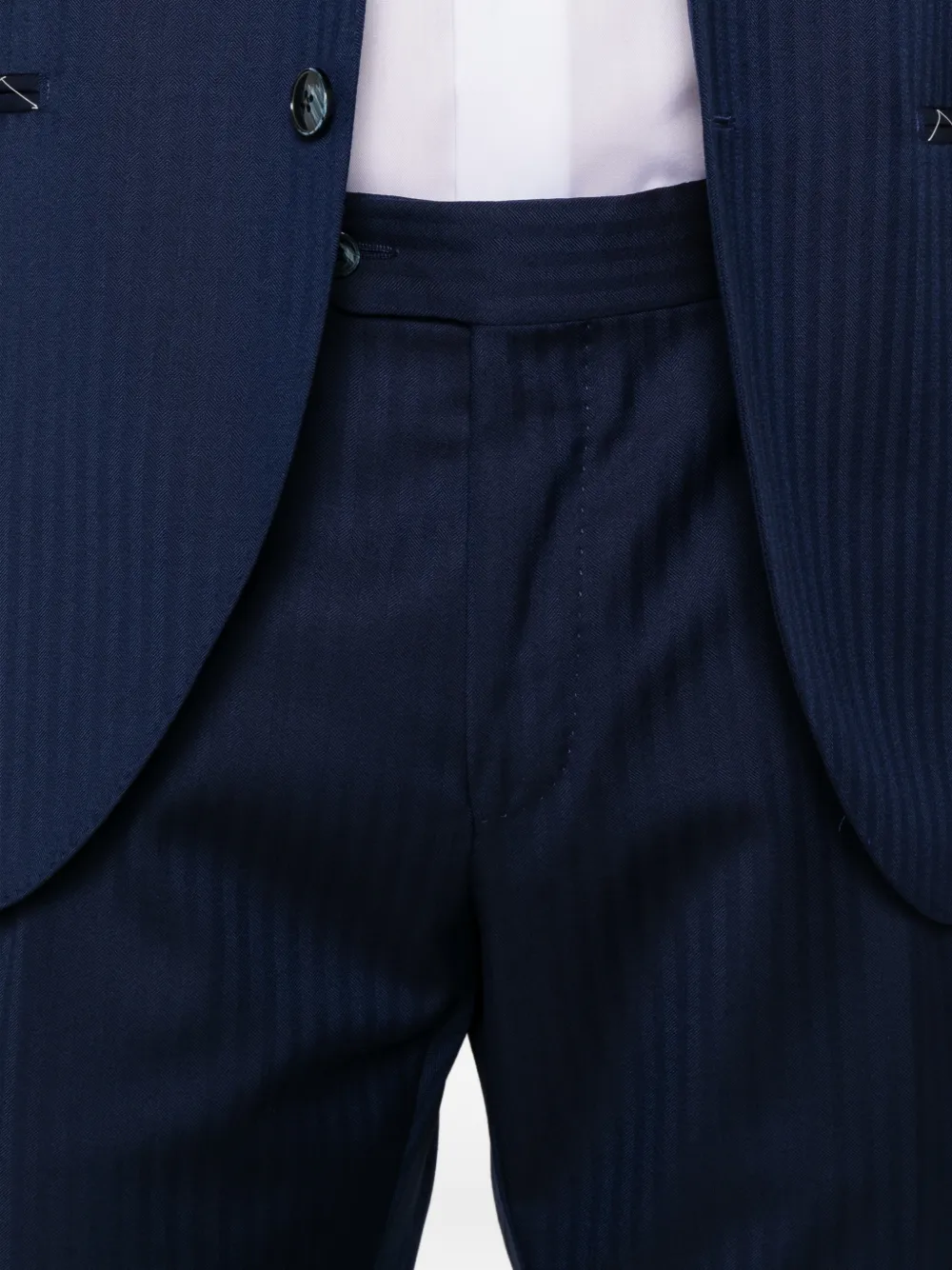 LUIGI BIANCHI MANTOVA Jas met enkele rij knopen Blauw
