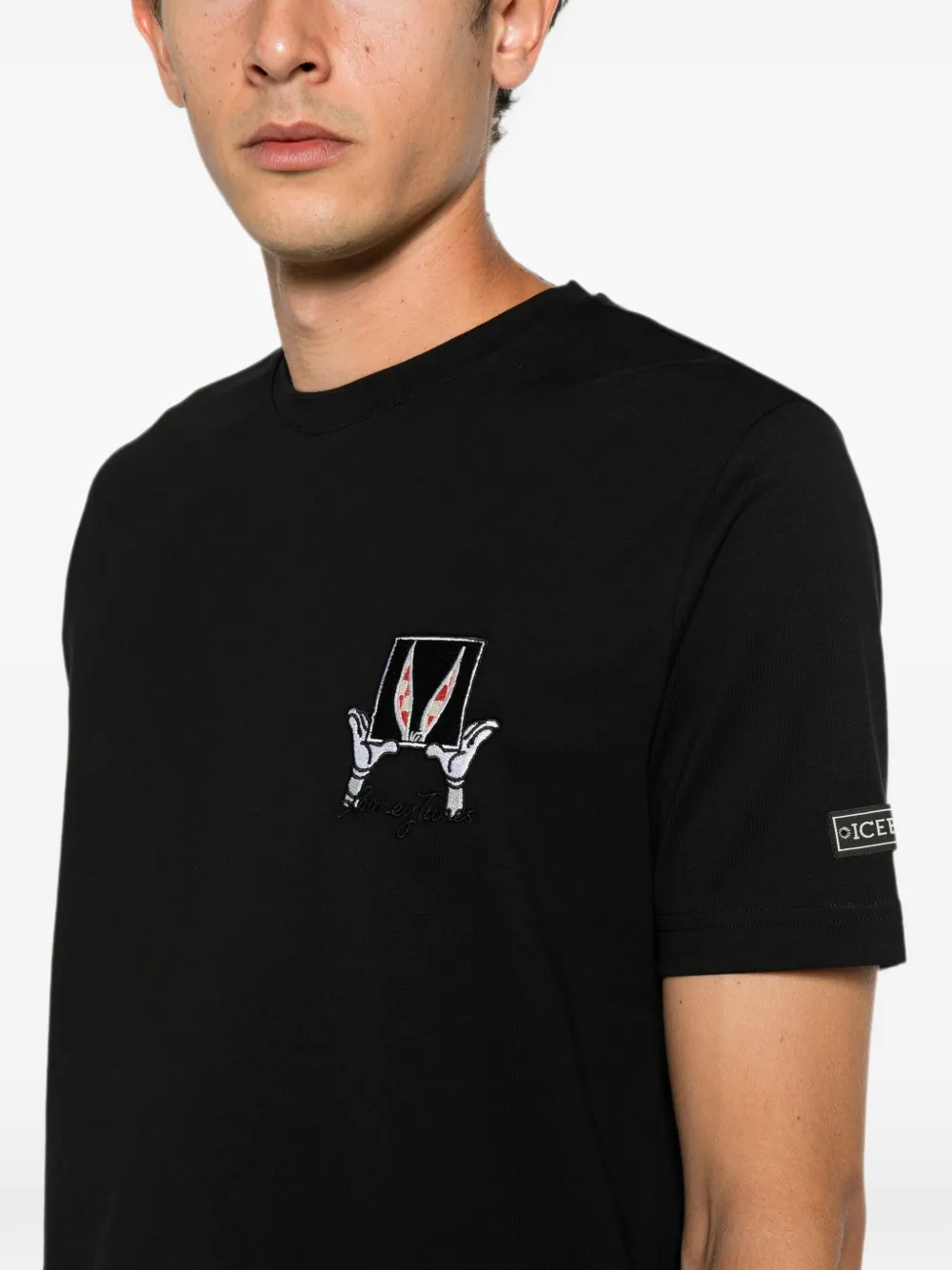 Iceberg Looney Tunes embroidered T-shirt Zwart