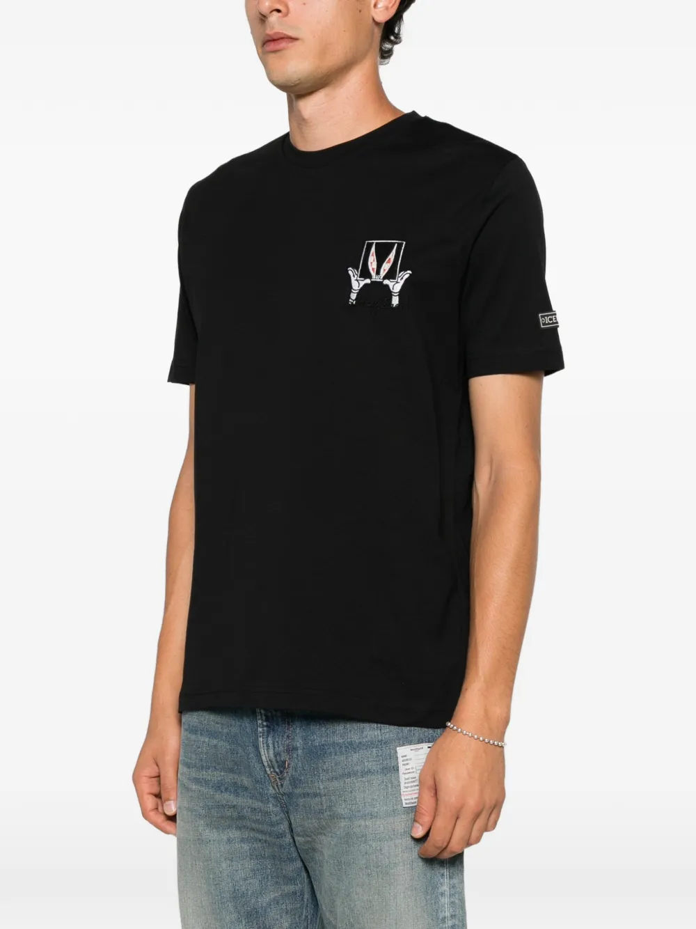Iceberg Looney Tunes embroidered T-shirt Zwart