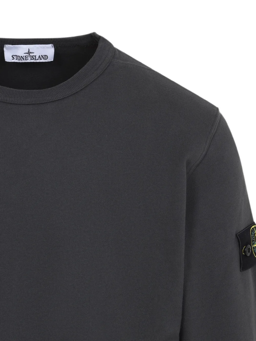 Stone Island Sweater met logopatch Grijs