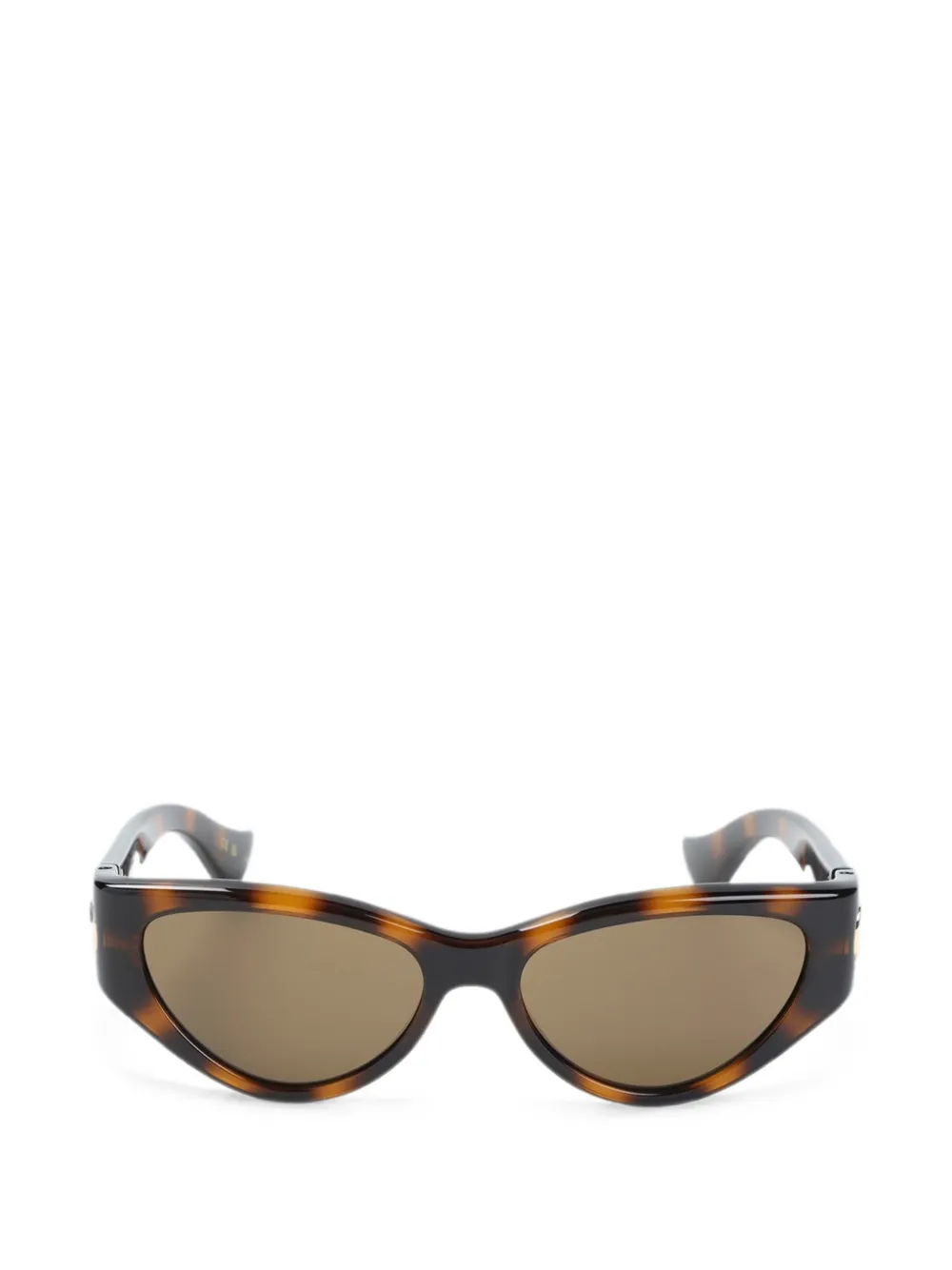 VALENTINO GARAVANI EYEWEAR VLogo tortoiseshell-effect sunglasses - Marrone