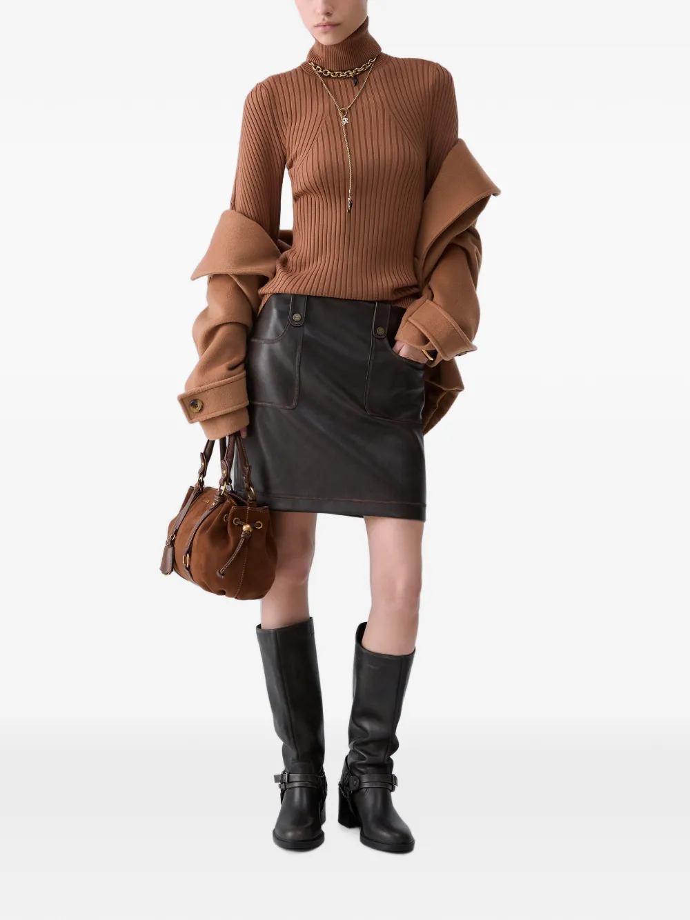 LIU JO Coltrui met ballonmouwen Beige