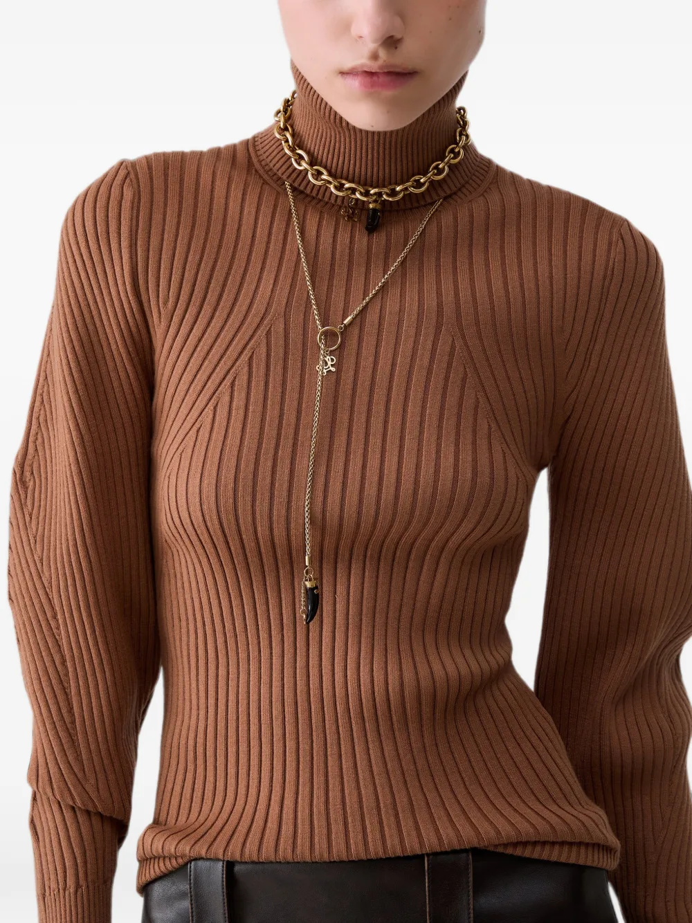 LIU JO Coltrui met ballonmouwen Beige