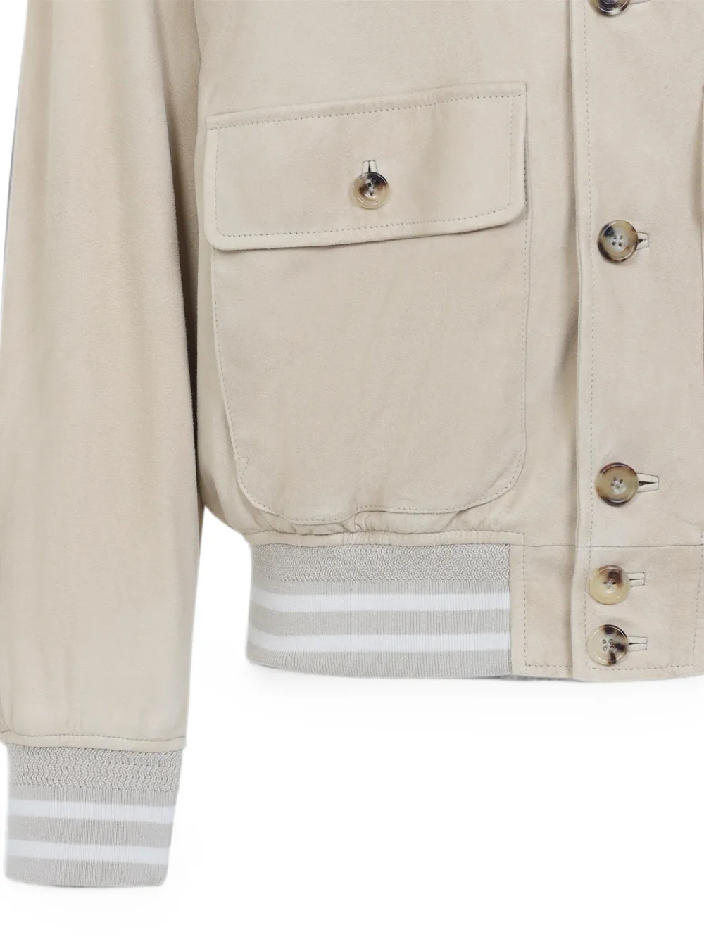 Ralph Lauren Purple Label Suède bomberjack Beige