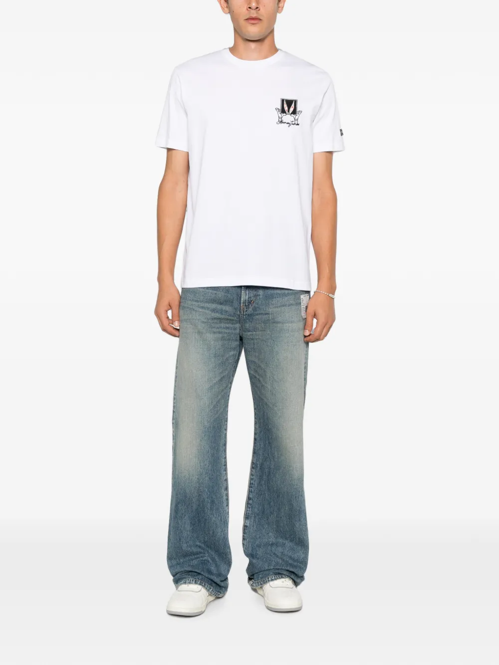 Iceberg Looney Tunes T-shirt met borduurwerk Wit