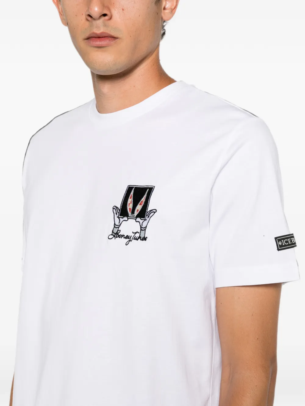 Iceberg Looney Tunes T-shirt met borduurwerk Wit
