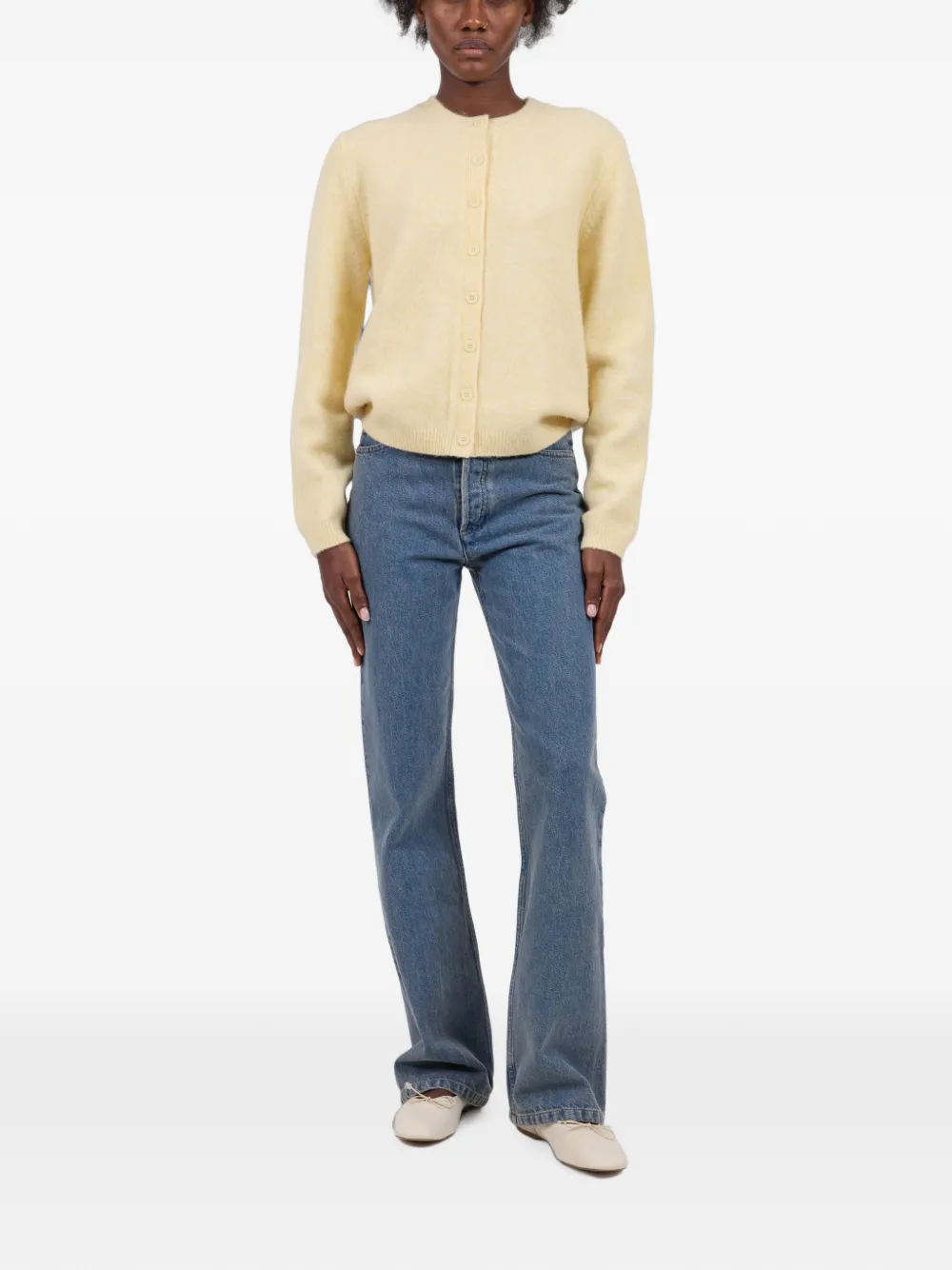 A.P.C. Vest met ronde hals Geel