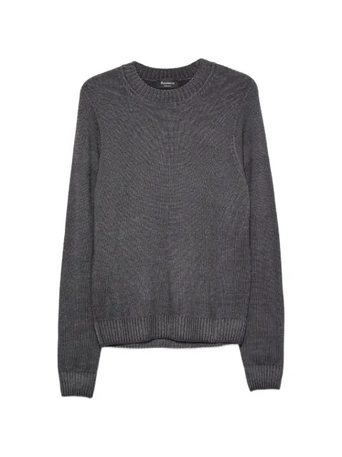AROVESCIO crew-neck ribbed-trim sweater