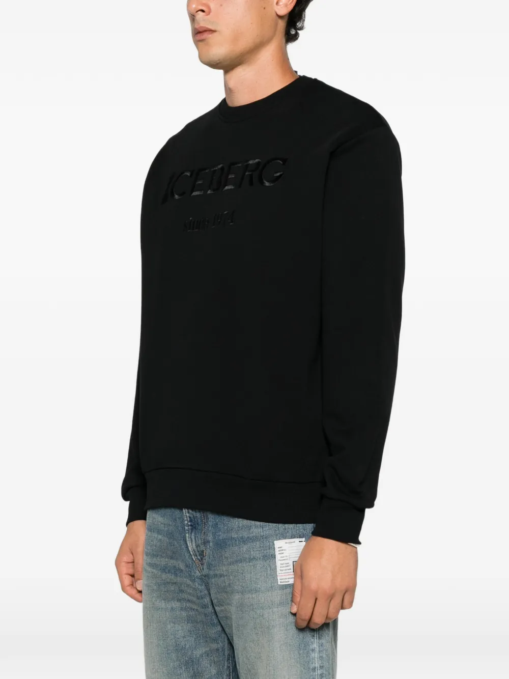 Iceberg Sweater met geborduurd logo Zwart