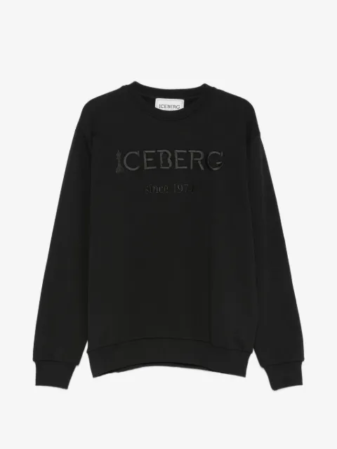 Iceberg logo-embroidered sweatshirt