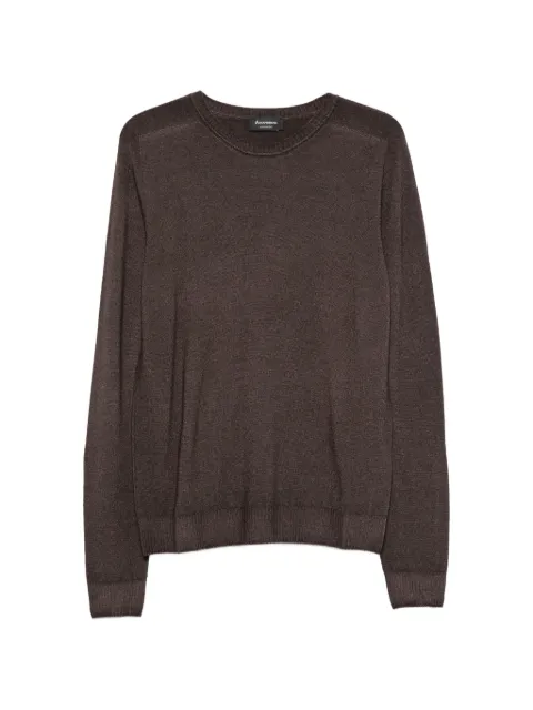AROVESCIO ribbed-trim sweater